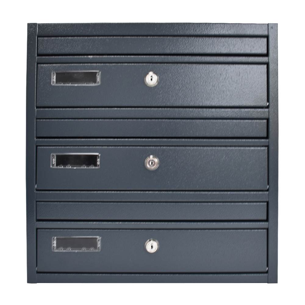 Anthracite Grey Communal Post Boxes E1 Urban Easy