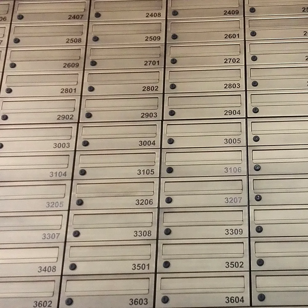 Antique Bronze Communal Post Boxes For Flats E2 Urban Easy