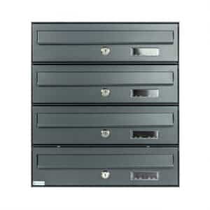 Apartment Mailboxes Urban Easy MTZ Bank Of 4 Apartment Mailboxes Urban Easy MTZ Bank Of 4