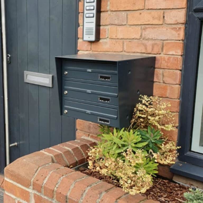 Post Boxes for Flats Wall Mounted External Locking Metal Urban Easy