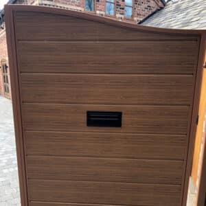 Post Box For Gates & Fences Outdoor Gatehouse W3 2 Black With No Trim W3-2 Letterbox Black