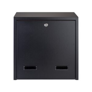 Rear Access Letterbox For Gates And Fences W3 6 Black Matt Photoroom Rear Access Letterbox For Gates And Fences W3 6 Black Matt Photoroom