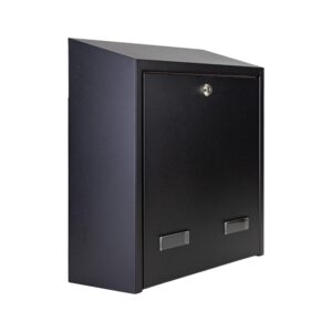 Rear Access Letterbox For Gates And Fences W3 6 Black Matt Side Photoroom Rear Access Letterbox For Gates And Fences W3 6 Black Matt Side Photoroom