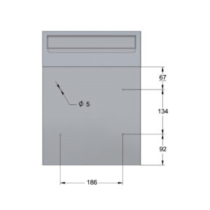 W3 2 Rear Access Letter Box For Gates And Fences Compartment Dimensions W3 2 Rear Access Letter Box For Gates And Fences Compartment Dimensions