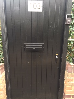 gate post box made of galvanised steel and powder coated