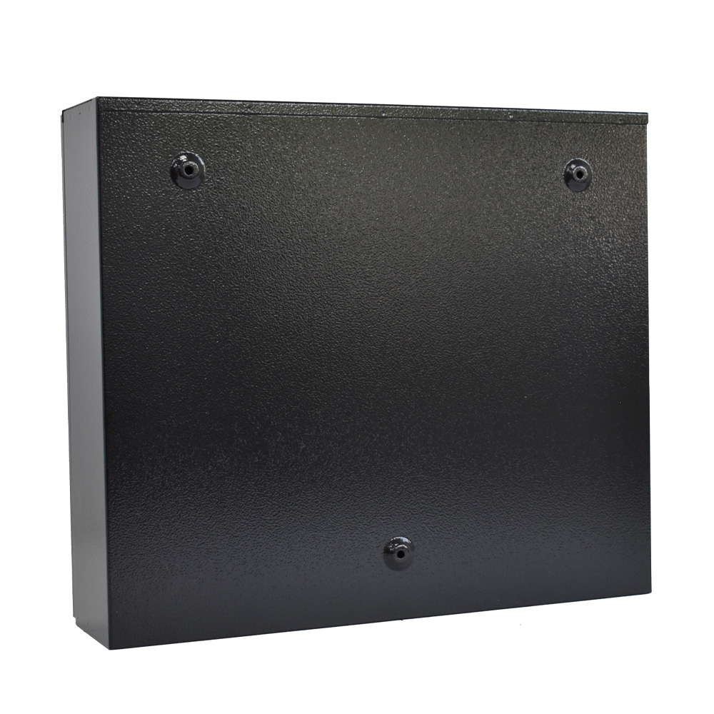 W4 Wall Mounted External Letterbox Black Rear