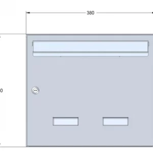 Communal Post Box for Flats Internal or External Locking Galvanised ...