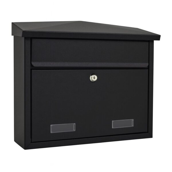 Wall Mounted Letterbox SD5 In Matt Black