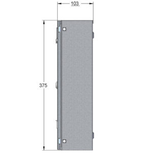 Wall Mounted Post Box Lockable Galvanised Steel W5 Urban Easy Drawings 3
