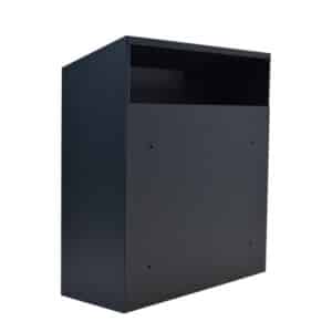 Rear Access Letterbox for Gates and Fences W3-6 in Grey Gate Post Box W3 6