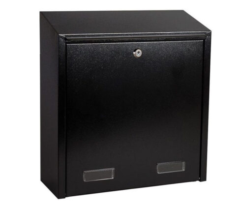 Rear Access Letterbox for Gates and Fences W3-6 in Black