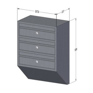 Letterboxes For Flats E1s 3 Bank Drawing Letterboxes For Flats E1s 3 Bank Drawing