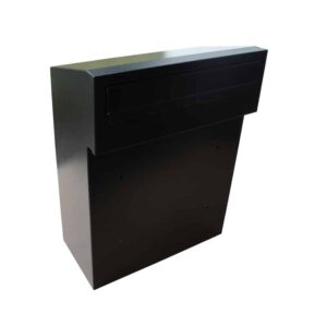 Gate Letterbox Outdoor Rear Access Gatehouse W3-1 Black Front Post Box For House W3 1