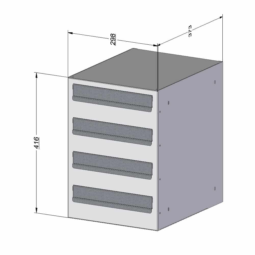 Apartment Mailboxes E6 4 Bank Drawing