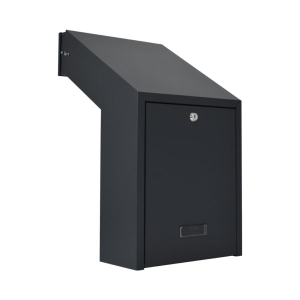 Rolle Through Wall Letterbox Anthracite Grey
