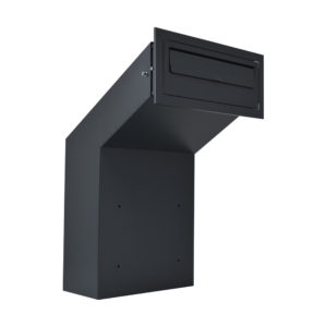 Through The Wall Letterbox Rolle Anthracite Grey