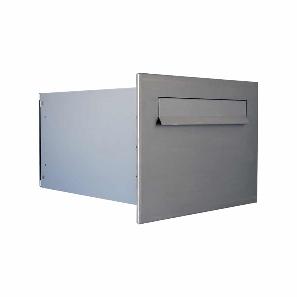 LBD-24 Letterbox | Through The Wall External Letterbox | Brushed Steel
