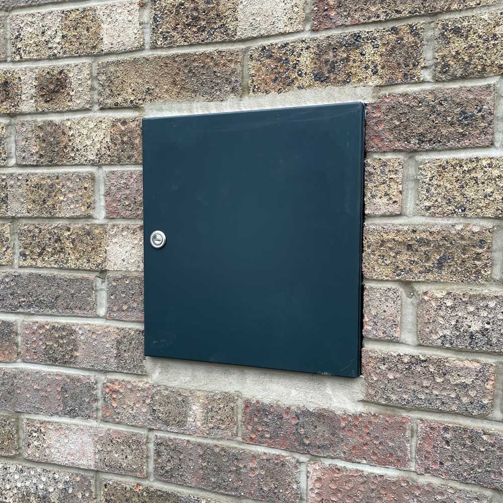 Through The Wall Letterbox Lfd 041 Dark Grey