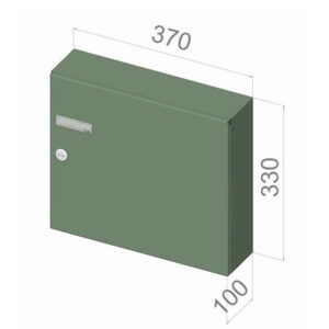 Gate Mounted Lettebox Lad04 Stainless Steel Dimensions