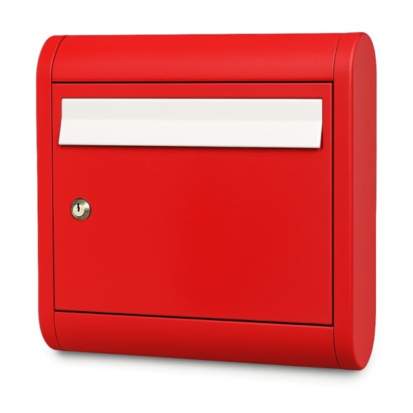 External Lockable Large Post Box Sole Red