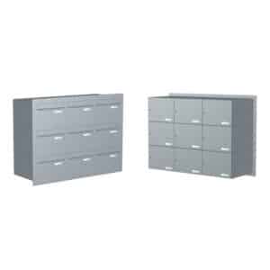 Communal Post Boxes For Flats LBD 24 Through The Wall 9 Bank Communal Post Boxes For Flats LBD 24 Through The Wall 9 Bank