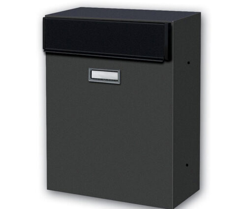 Rear Access Large Post Box For Gates & Fences Magnum Dark Grey