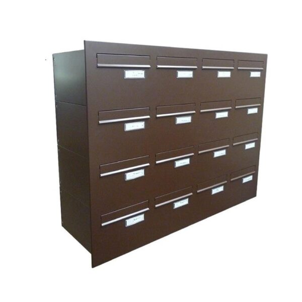 Letteboxes For Flats LBD 24 Through The Wall 16 Bank