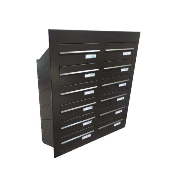 Letterboxes For Flats LDD 04 Through The Wall 12 Bank