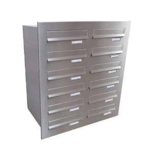Letterboxes For Flats Lbd 04 Through The Wall Stainless Steel 12 Bank