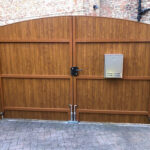 Gate Mounted Rear Access Letterbox Magnum Stainless Steel