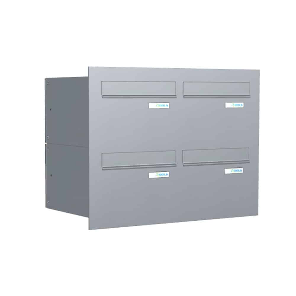 Post Boxes For Flats LBD 24 Through The Wall 4 Bank