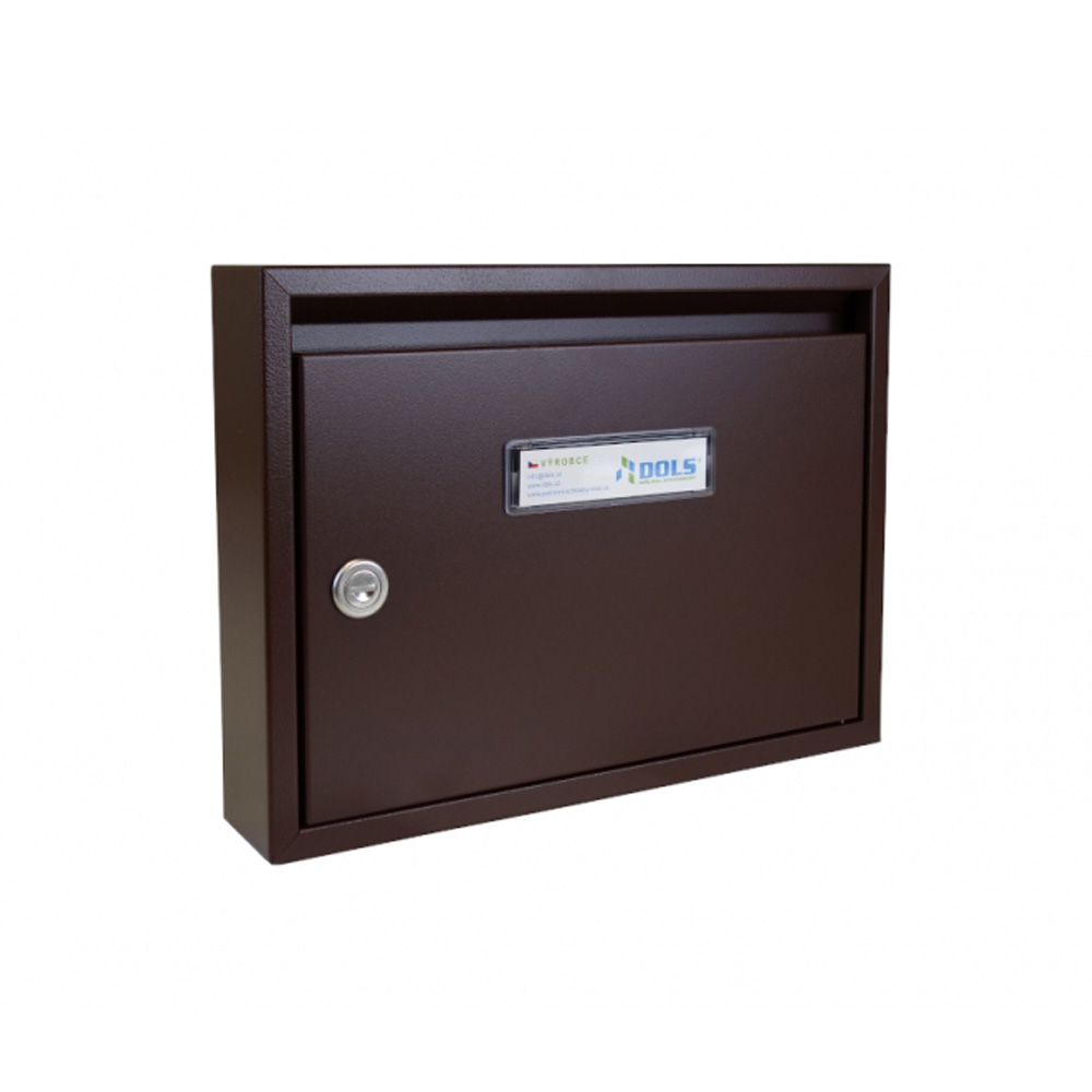 Post Boxes For Flats Led 01 Recess Mounted Chocolate Bown