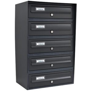 Toco Di Italia Slim Wall Mounted 5 Bank Grey 7016 Toco Di Italia Slim Wall Mounted 5 Bank Grey 7016