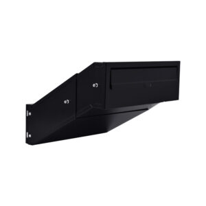 Through The Wall Letterbox SM In Matt Black Front Through The Wall Letterbox SM In Matt Black Front