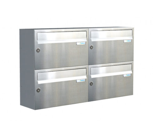 Communal Post Boxes For Flats Wall Mounted Lbd 217 Stainless Steel