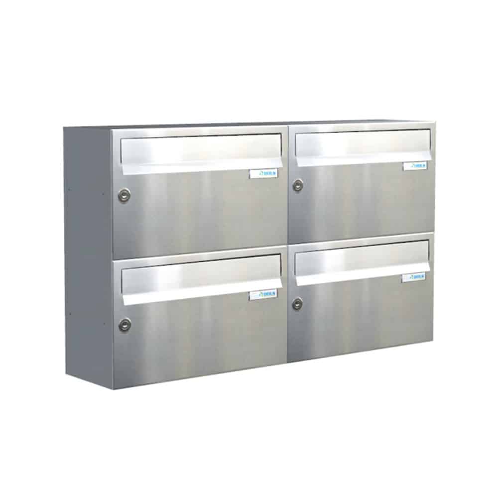 Communal Post Boxes For Flats Wall Mounted Lbd 217 Stainless Steel