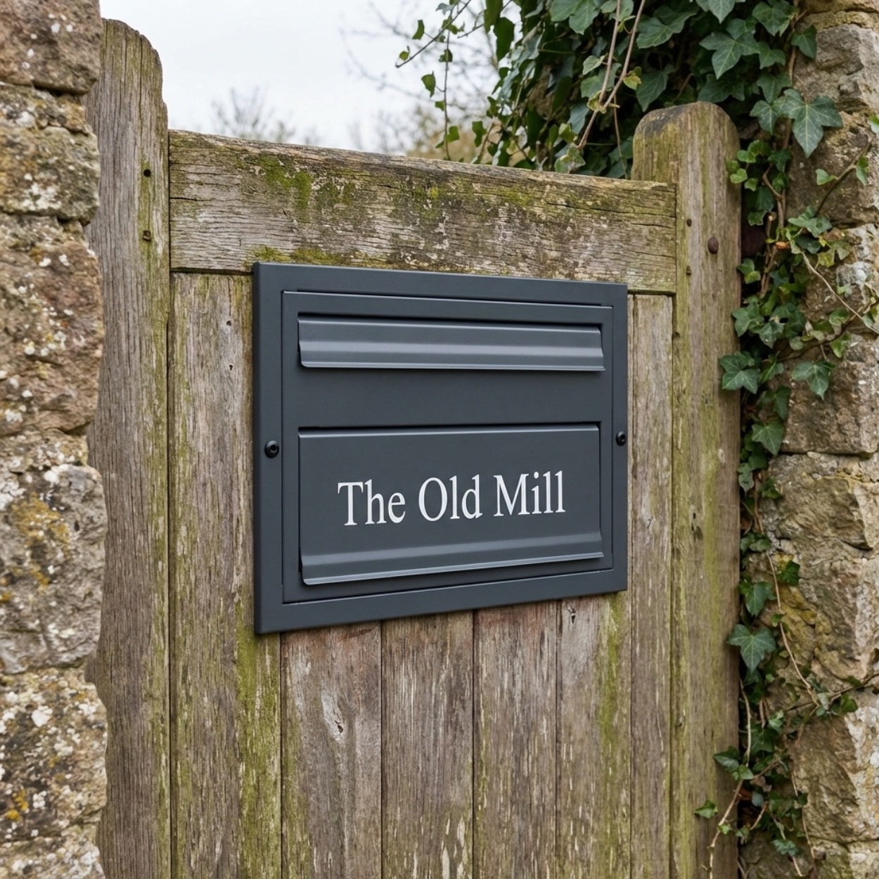 Parcel Box For Gates And Fences WIth Letterbox Sigma
