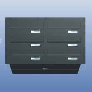 Through Wall Communal Post Boxes LDD 041 Bank Of 6 Through Wall Communal Post Boxes LDD 041 Bank Of 6