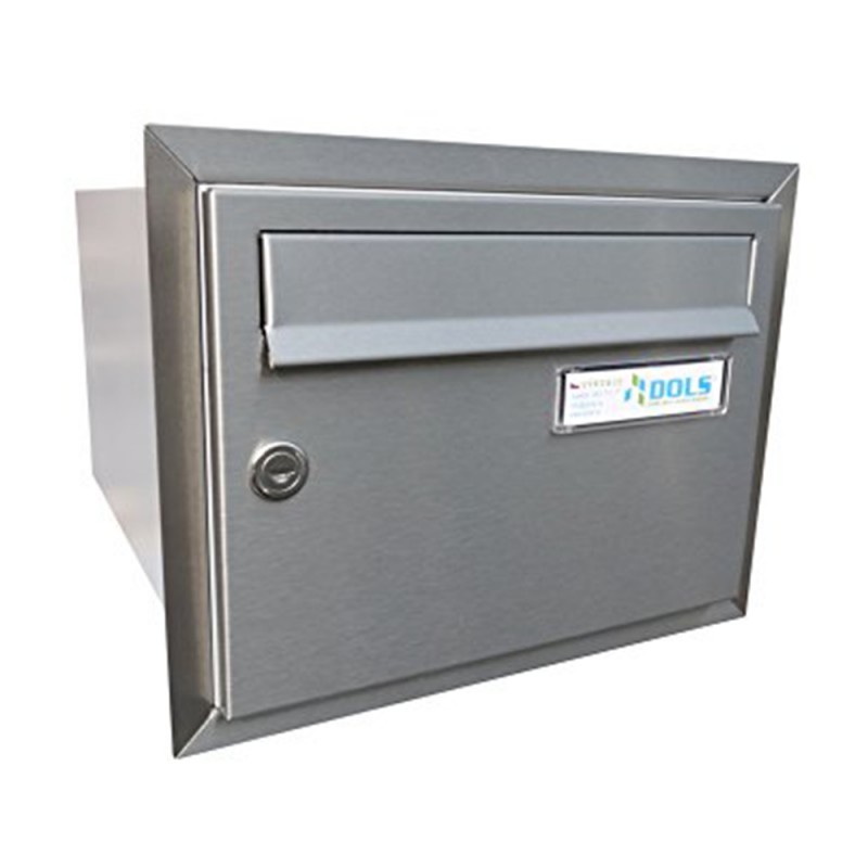built in wall mounted stainless steel post box