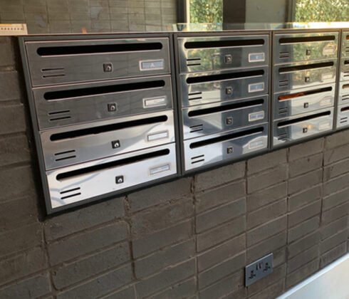 Communal Letterboxes Tocco Di Italia Cubo Stainless Steel