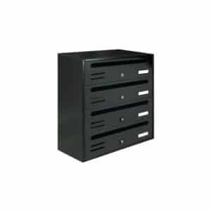 Letterboxes For Flats Cubo Dark Grey 4 Bank Letterboxes For Flats Cubo Dark Grey 4 Bank