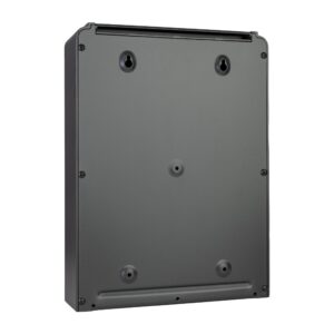 Wall Mounted Post Box Large Cast Aluminium Europa Maxi Black_Back Wall Mounted Post Box Large Cast Aluminium Europa Maxi Black_Back