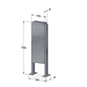 Rear Access Free Standing Post Boxes SLP Rear Access Free Standing Post Boxes SLP