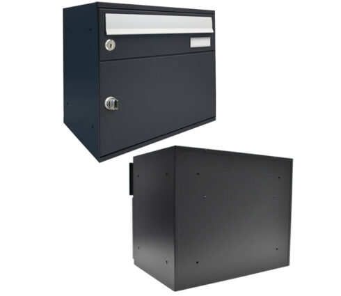 Wall Mounted Letterbox Easybox 400 Grey 2