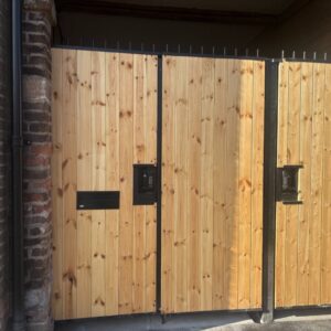 Gate Mounted Letterbox W3 1 Black Lifestyle Photo 1 Gate Mounted Letterbox W3 1 Black Lifestyle Photo 1