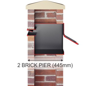 Stamford Through the Wall letterbox 2 brick diagram