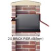 Stamford Through the Wall letterbox 2.5 brick diagram