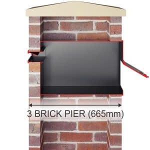 Stamford Through the Wall letterbox Stamford Through the Wall letterbox 3 brick diagram
