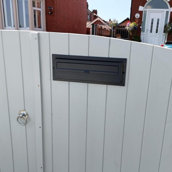 Gatehouse W34 Large Gate Letterbox Rear Access With Trim Post Boxes