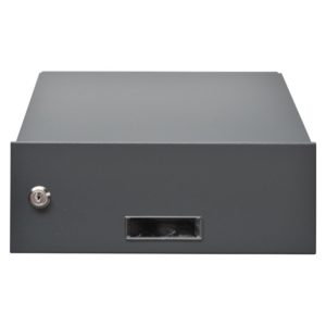 SM dark grey through wall letterbox SM rear view dark grey